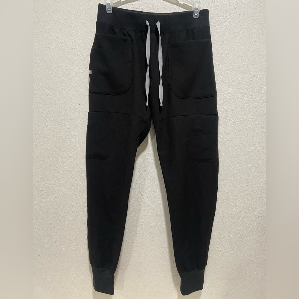 Womens Figs Qua Jogger Scrub Pants Black